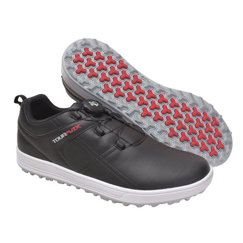 TourMax Men's Lite Tech Spikeless Wide Golf Shoes image number 3