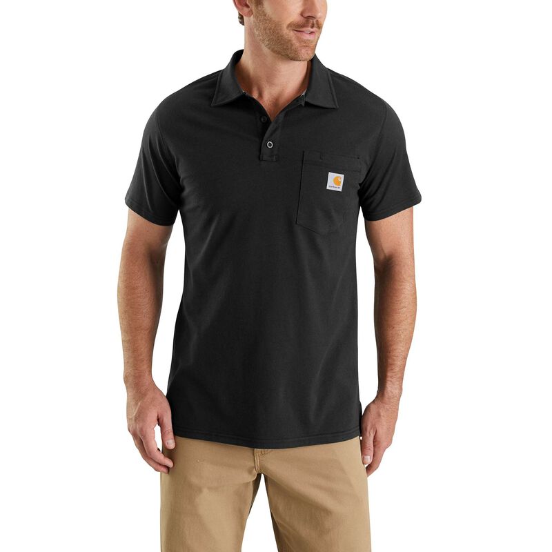 Carhartt Men's Force Cotton Delmont Pocket Polo image number 0