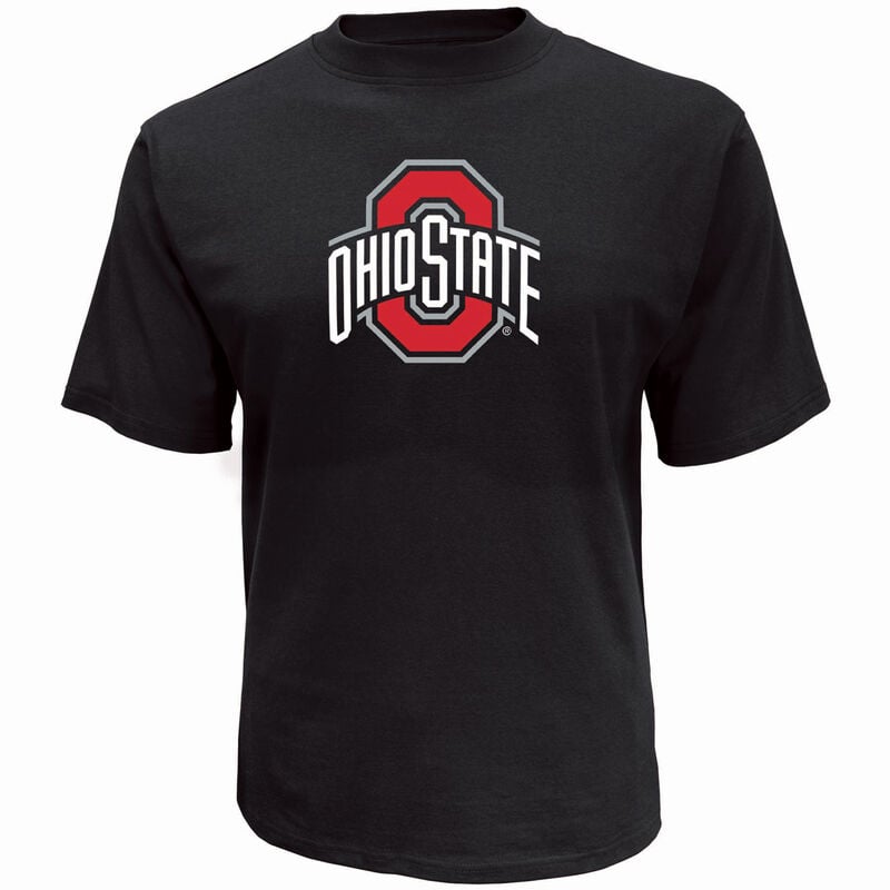 Knights Apparel Men's Shor Sleeve Ohio State Oversized Logo Tee image number 0
