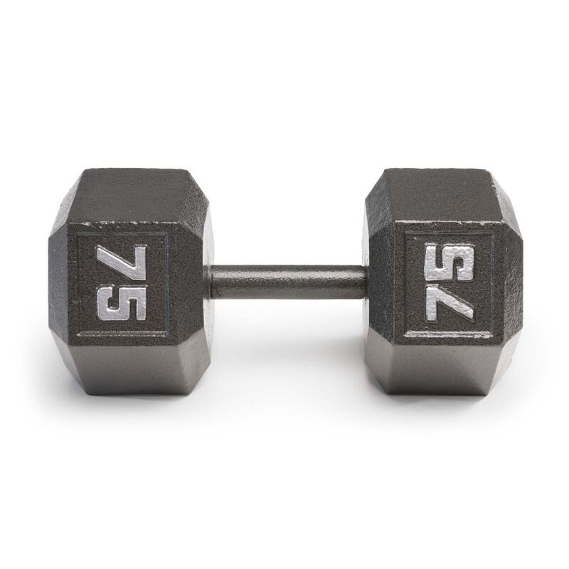 Marcy 75lb Cast Iron Hex Dumbbell image number 3