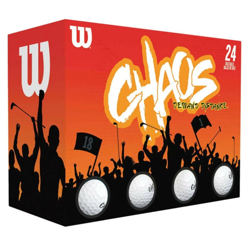 Wilson Chaos White Golf Balls 24 Pack image number 0