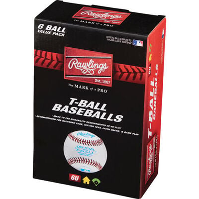 Rawlings 6 Pack TVB Soft Practice T-Ball