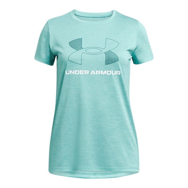 Under Armour Girls' Tech Twist Big Logo Short Sleeve shirt image number 0
