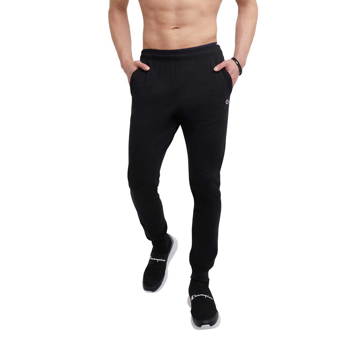 Champion men's jersey jogger sales