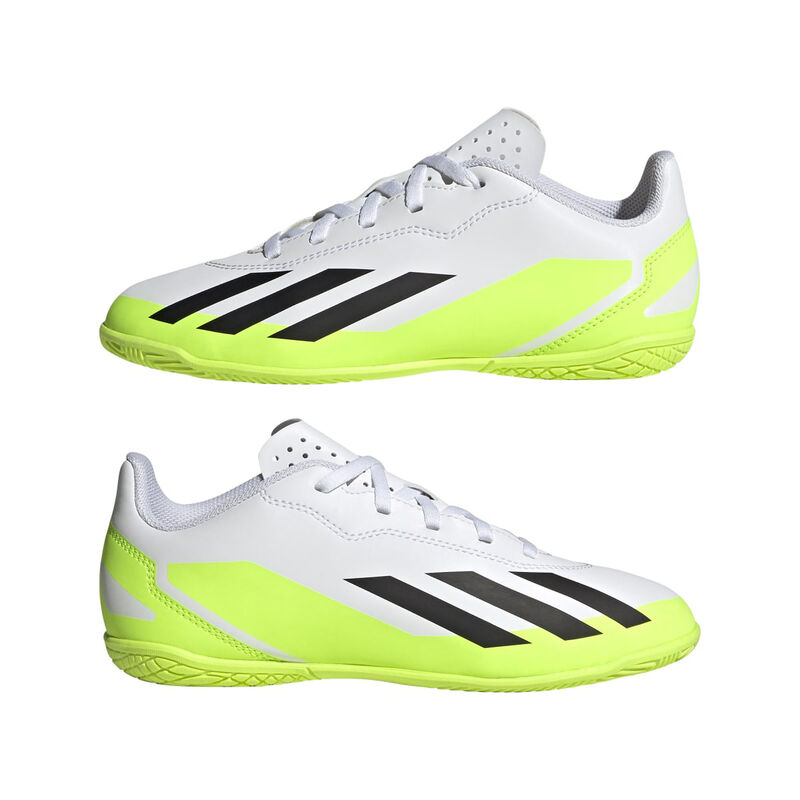 adidas Youth X Crazyfast.4 Indoor Soccer Cleats image number 8