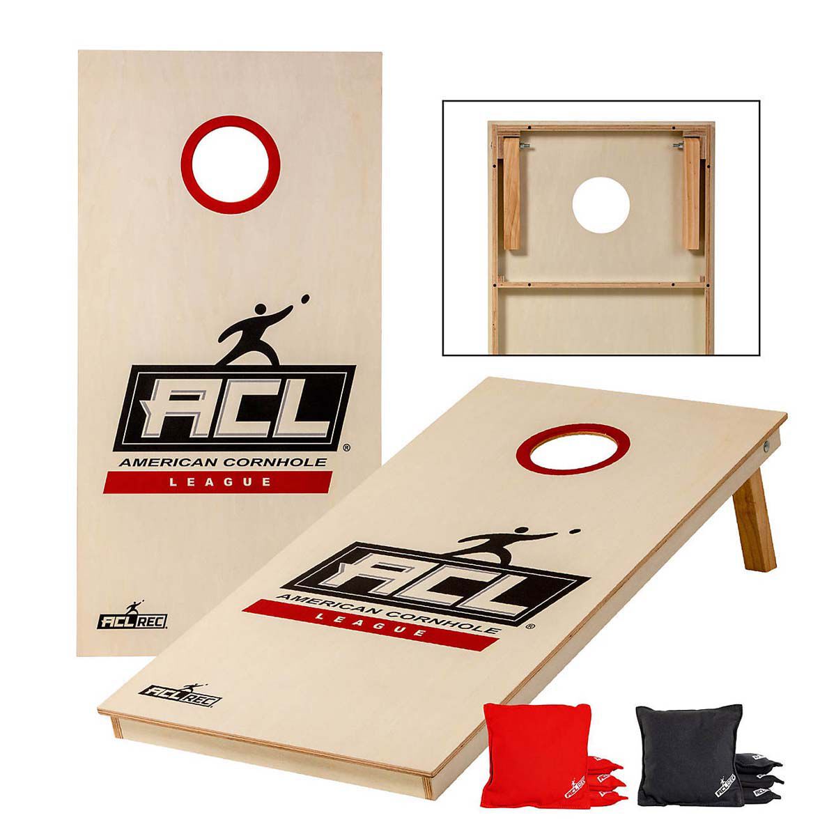 レジャー・ピクニック用品 Rec League 2' x 3' Cornhole Boards ACL REC 2x4 Cornhole Set