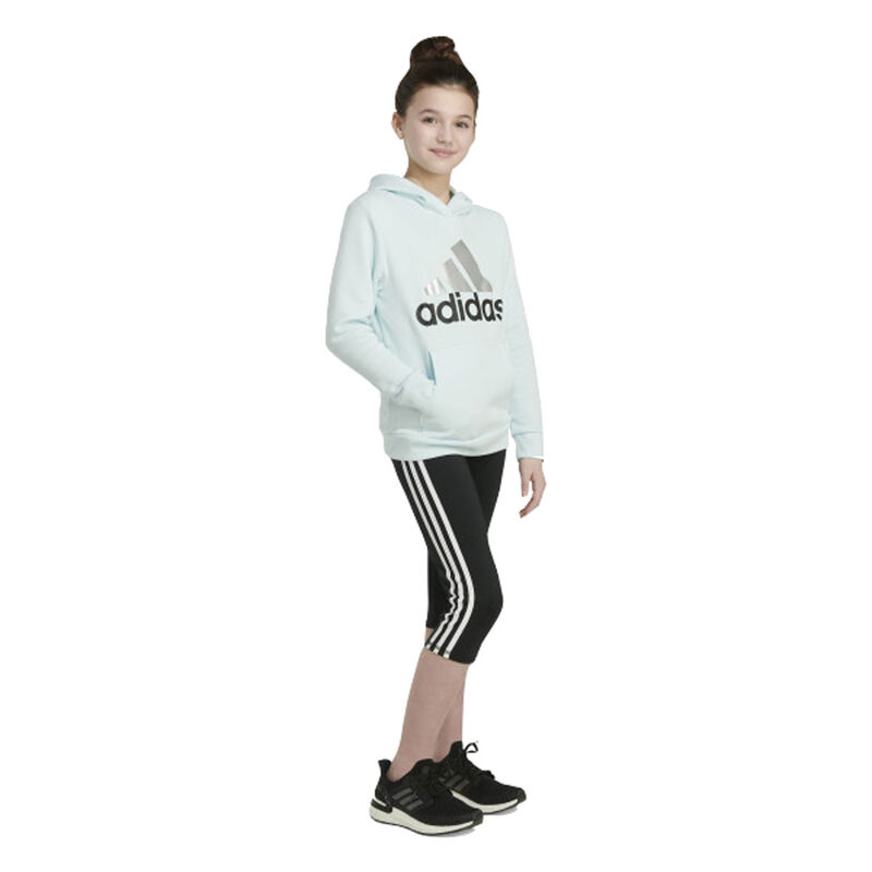 adidas Girls' Essentials Fleece Hooded Pullover image number 2