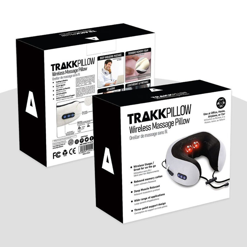 Trakk Wireless Neck Massage Pillow | Black