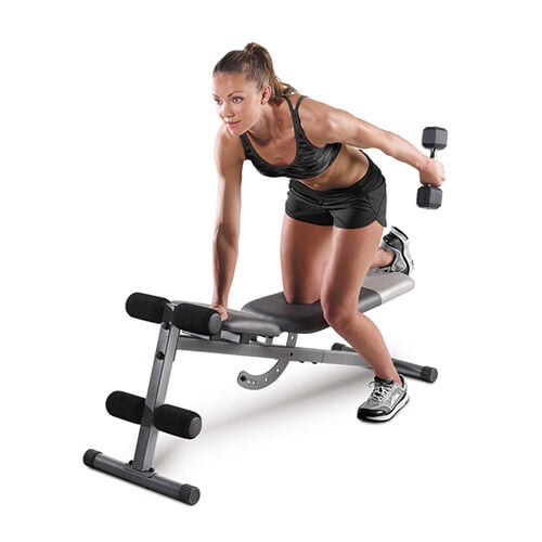 Slant weight bench top