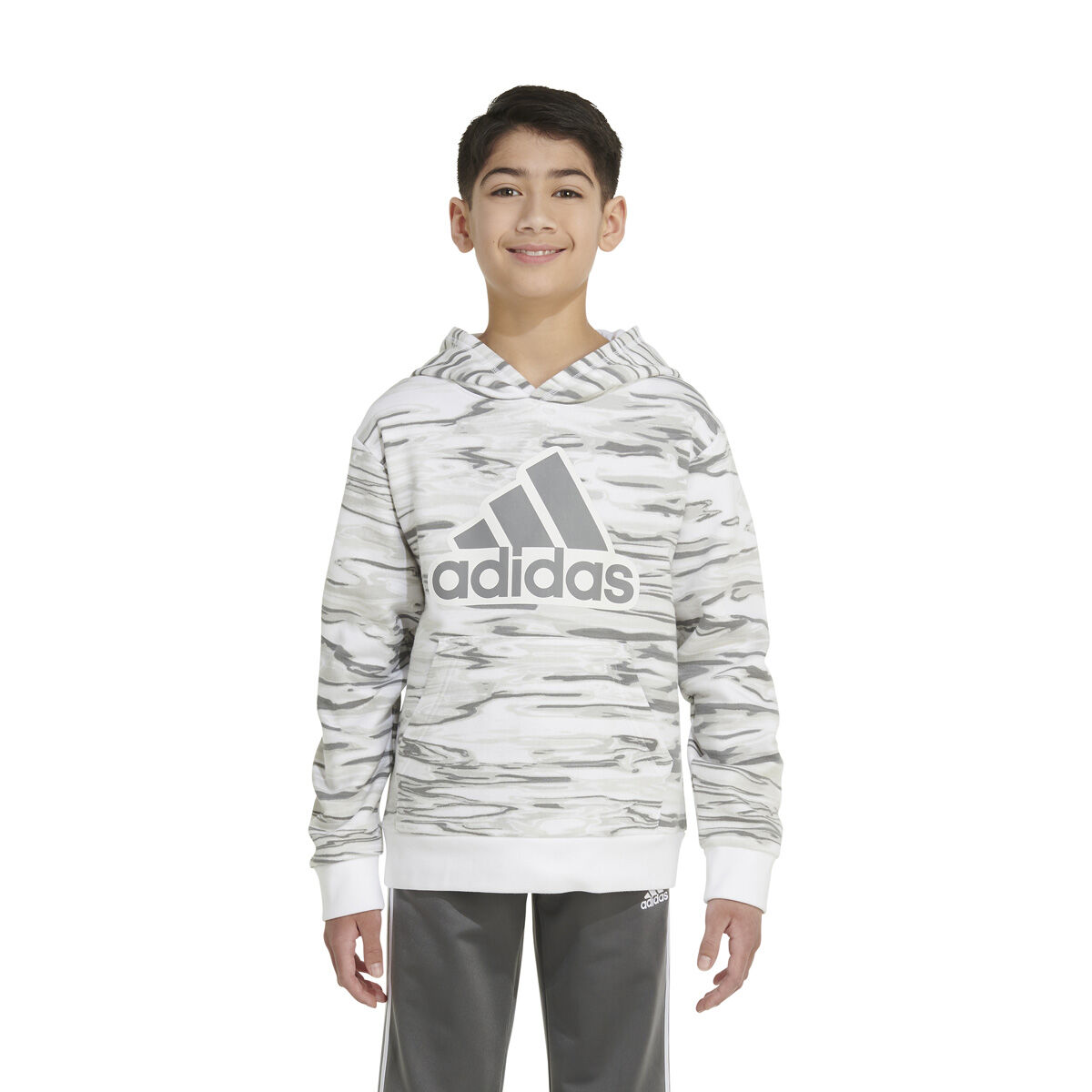 adidas Boys AOP Liquid Camo Pullover Hoodie