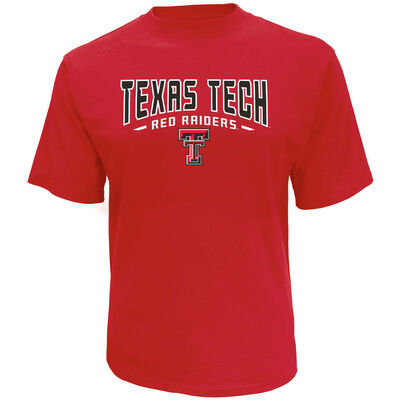 Knights Apparel Men's Texas Tech University Classic Arch Short Sleeve T-Shirt