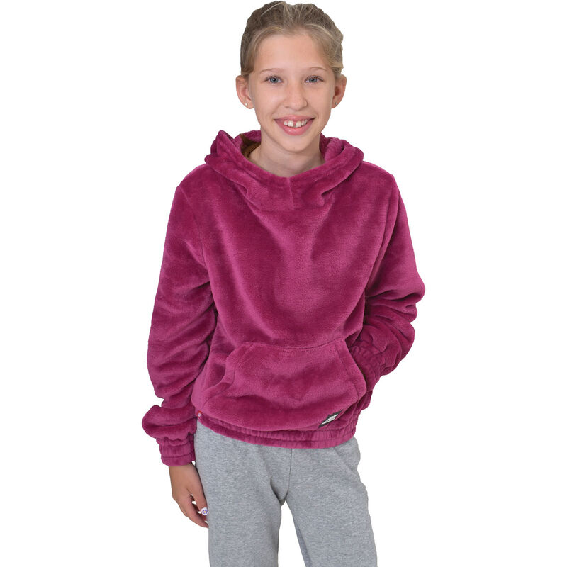 New Balance Girls' Patch Cuddle Hoodie image number 1