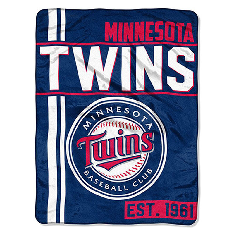 Northwest Co Minnesota Twins Micro Raschel Throw Blanket, , large image number 0