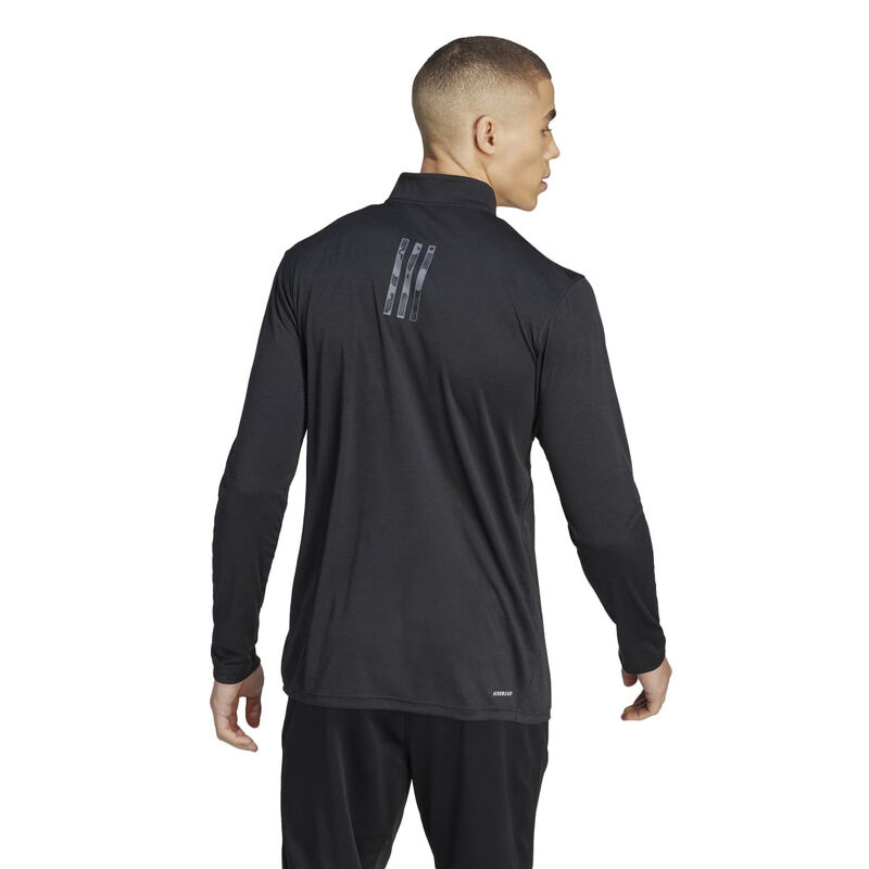adidas Men's Train Essentials Seasonal Training 1/4-Zip Long Sleeve Sweatshirt image number 4