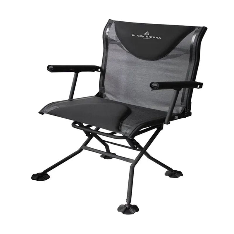 Black Sierra Deluxe Swivel Arm Chair image number 0