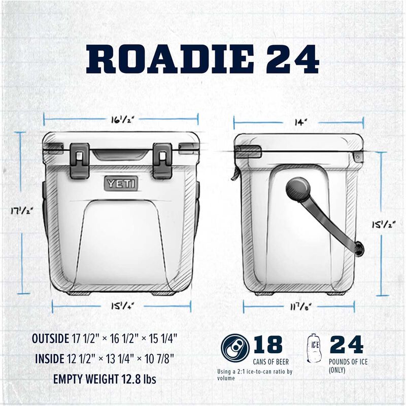 YETI Roadie 24 Cooler, Charcoal–