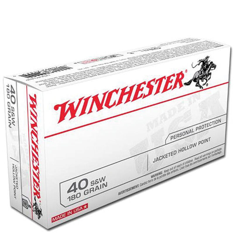 Winchester 40 Smith & Wesson 180 Grains Handgun Ammo image number 0