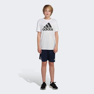 adidas Boys' Short Sleeve AEROREADY Performance Logo Tee