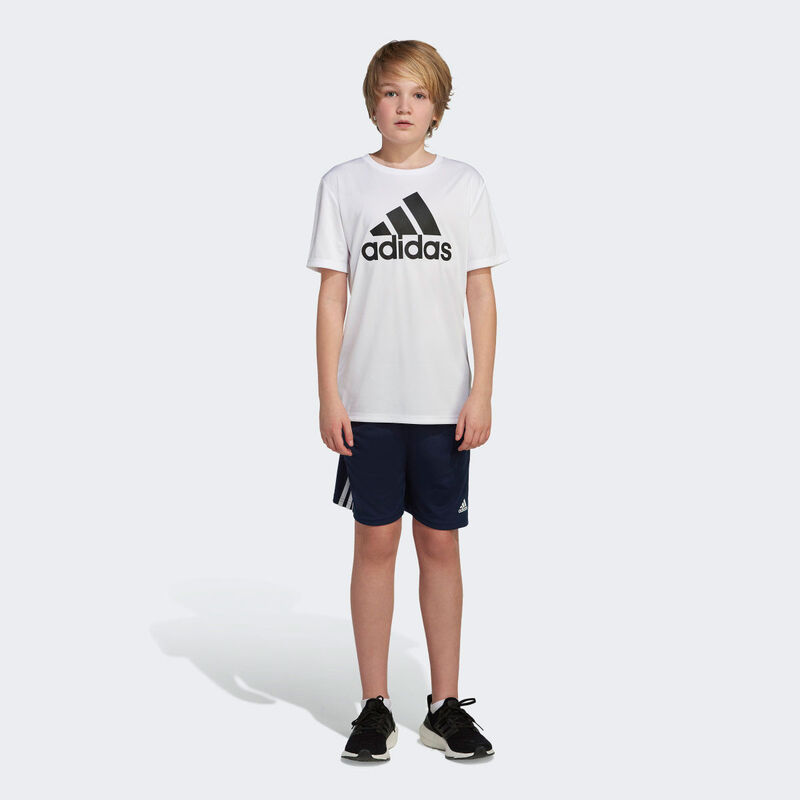 adidas Boys' Short Sleeve AEROREADY Performance Logo Tee image number 0