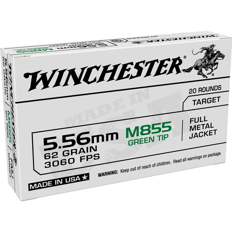 Winchester 5.56MM 62 Grain FMJ LC 20 Rounds image number 0