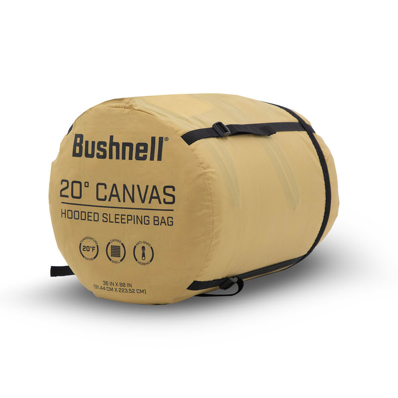 Bushnell Bushnell 20F Hooded Canvas Sleeping Bag image number 5