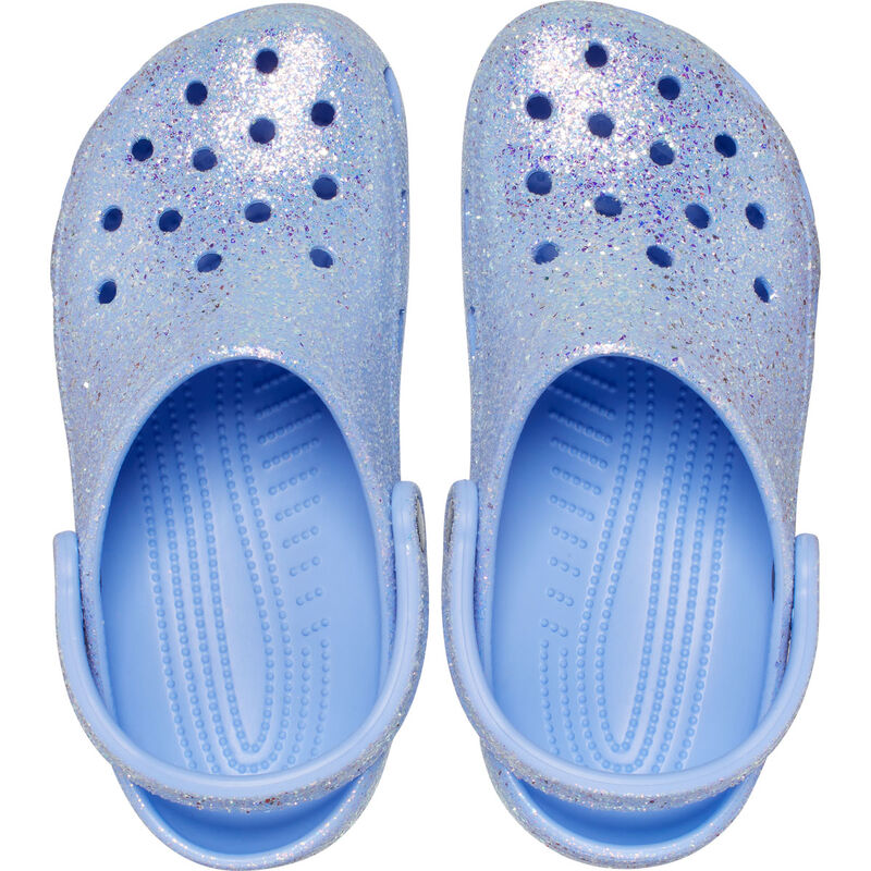 Crocs Women's Classic Glitter Moon Jelly Clogs image number 6
