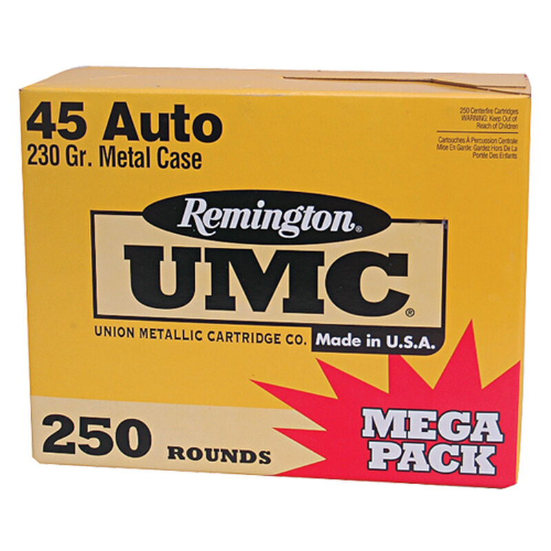 Remington .45 Auto 250 Round Mega Pack Ammo, , large image number 0