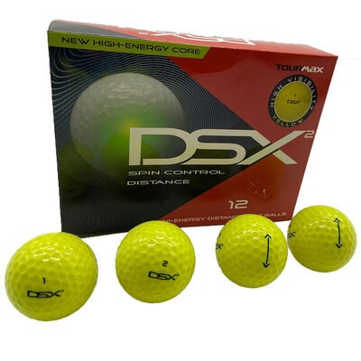 TourMax DSX2 Yellow Dozen Golf Balls