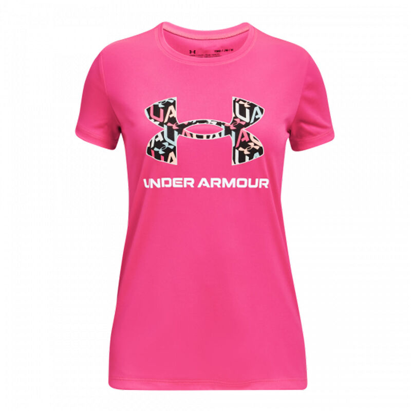 Under Armour Girls' Tech Solid Print Tee image number 0