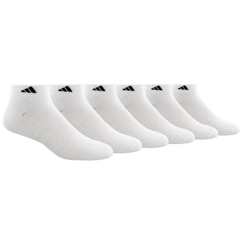 adidas Men's Athletic Cushioned 6-Pack Low Cut Socks image number 7