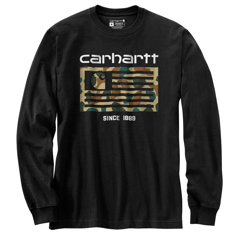 Carhartt Men's Relax Fit Mid-Weight Long Sleeve Tee image number 0