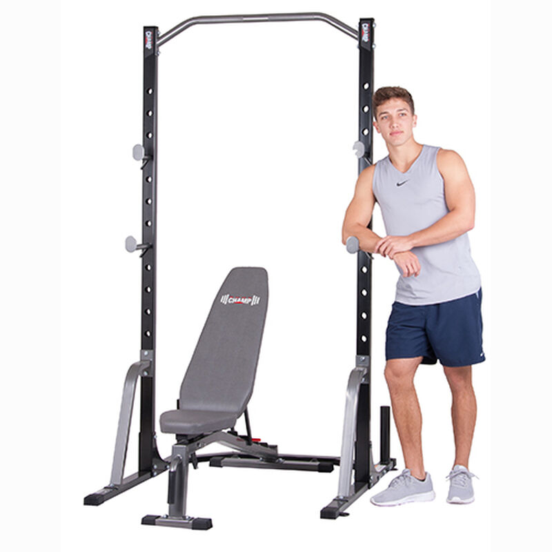 Body Champ 2 Piece Power Rack With Utility Bench, , large image number 1