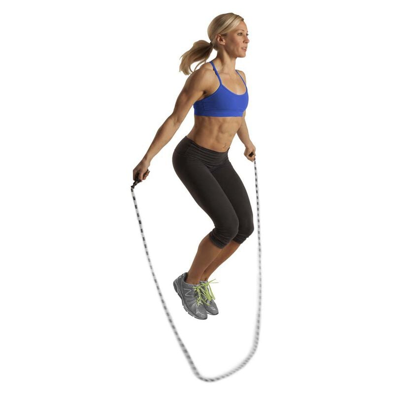 Go Fit 9' Adjustable Beaded Jump Rope with Foam Padded Handles image number 2