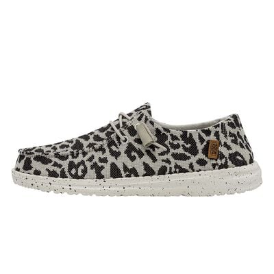 HeyDude Women's Wendy Woven Cheetah Grey Shoes