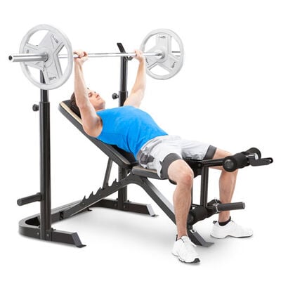 Marcy Olympic Weight Bench with Squat Rack and Leg Developer