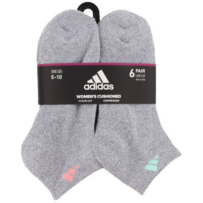 adidas Adidas Women's Athletic Cushioned 6-Pack Low Cut Sock