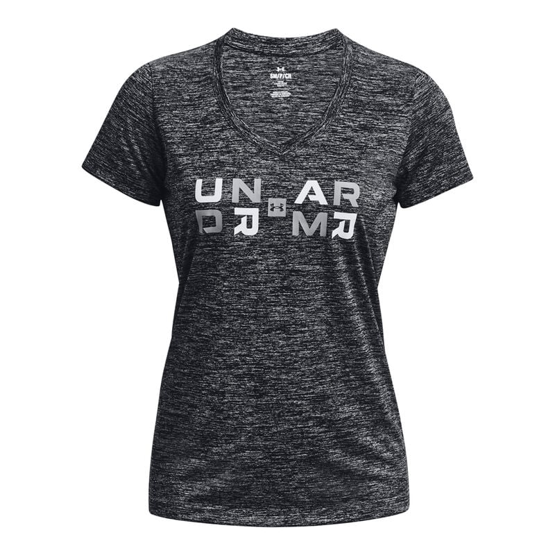 Under Armour Women's Tech Twist Graphic Short Sleeve V-Neck Tee image number 4