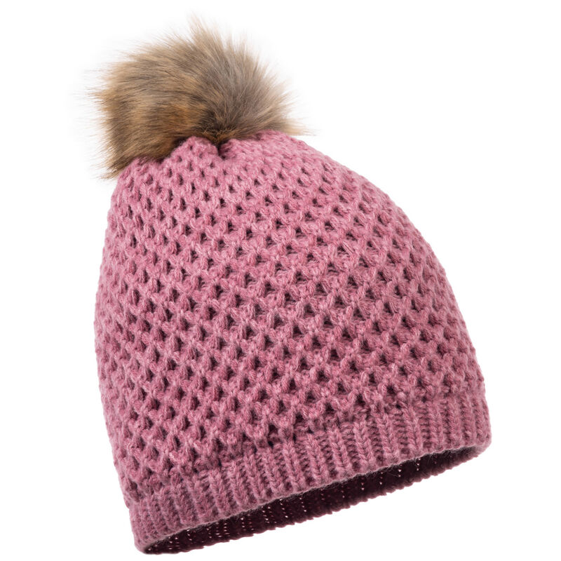 Huntworth Women's Sherpa Lined Fur Pom Beanie image number 0
