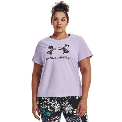 Under Armour Women's Plus Size Sportstyle Logo Short Sleeve Crew Neck Tee