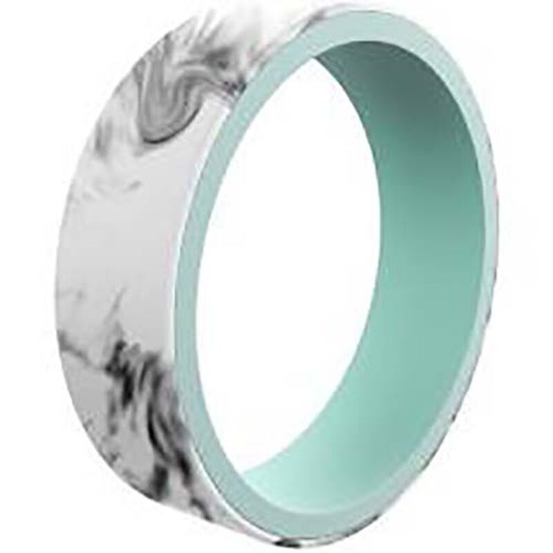 Qalo Switch White Marble and Aqua Silicone Ring image number 0