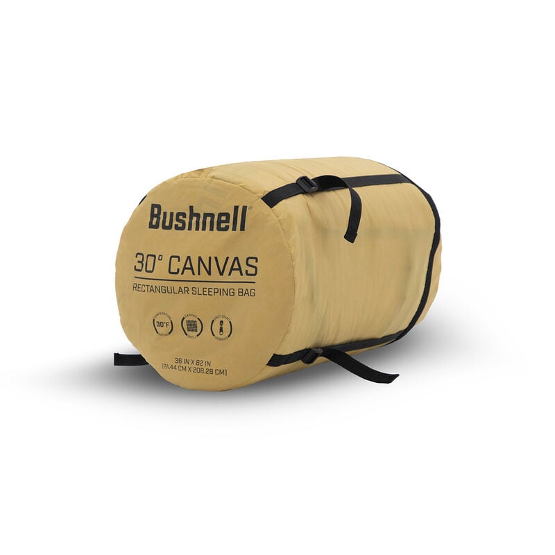 Bushnell Bushnell 30F Rectangular Canvas Sleeping Bag image number 3
