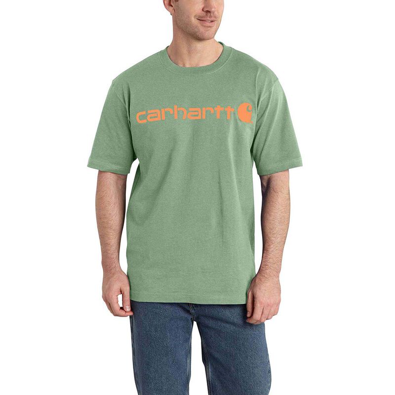 Carhartt Men's Loose Fit Heavyweight Short-Sleeve Logo Graphic T-Shirt image number 0