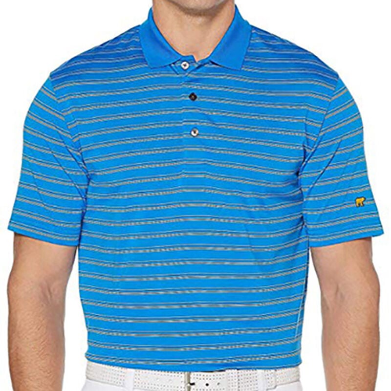 Jack Nicklaus Three Color Men's Striped Polo, , large image number 0