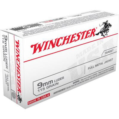 Winchester 9mm Train FMJ 50ct