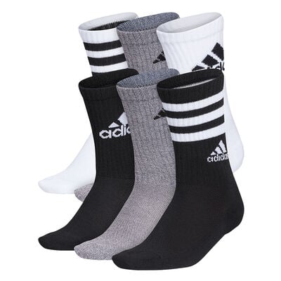 adidas Youth Cushioned Mixed 6-Pack Crew