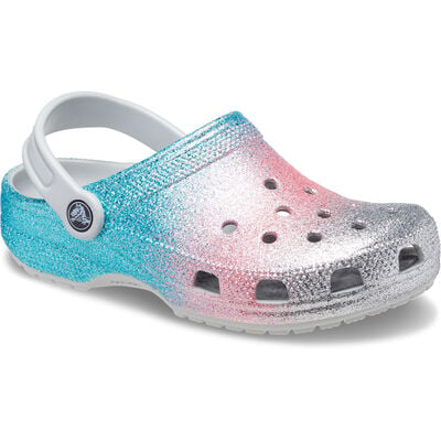 Crocs Youth Classic Glitter Shimmer Clogs