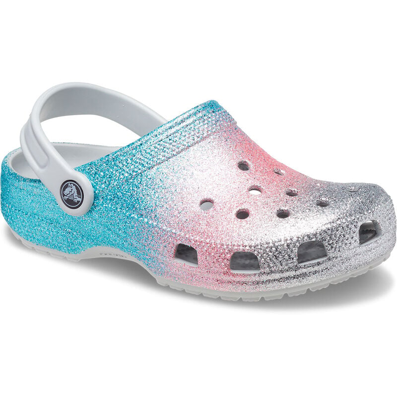 Crocs Youth Classic Glitter Shimmer Clogs image number 1
