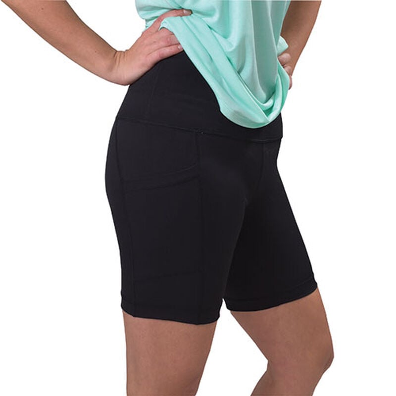 Yogalicious Women's Lux High Rise 7" Side Pocket Shorts image number 2
