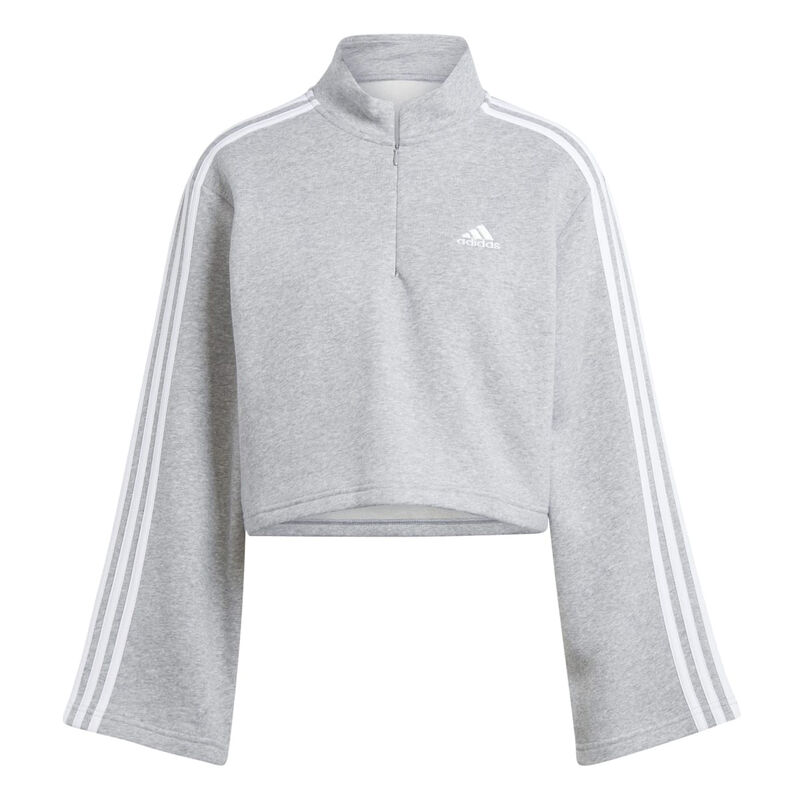 adidas Women's Essentials 3-Stripes Fleece Quarter-Zip Sweatshirt image number 1