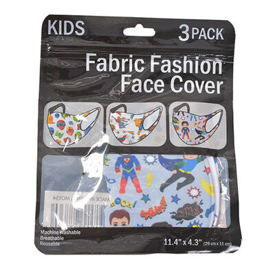 Superhero Face Masks - 3-Pack